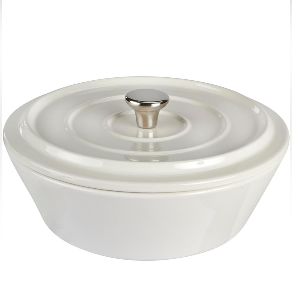 Servappetit 9” Round Covered Baker Cream NIB